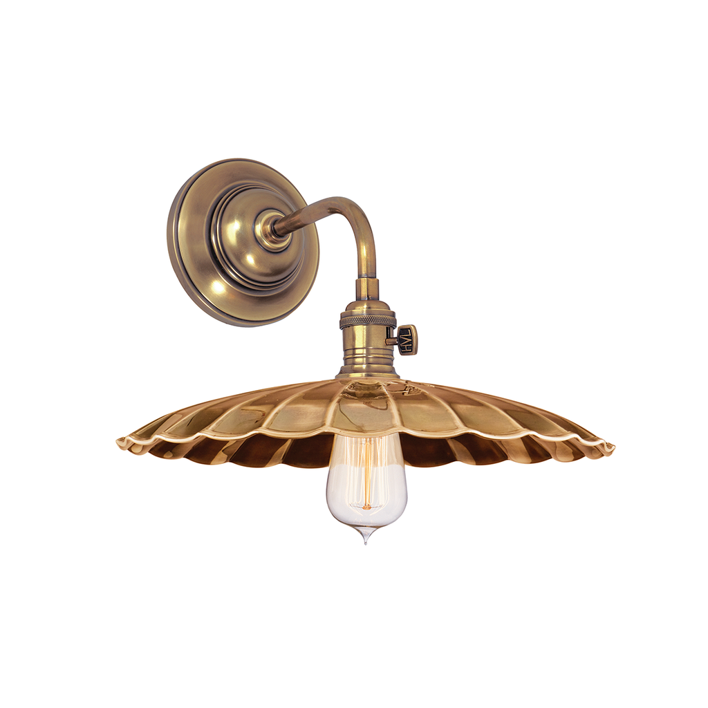 Heirloom Wall Sconce 10" - Aged Brass