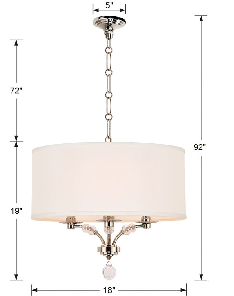 Mirage 3 Light Semi Flush