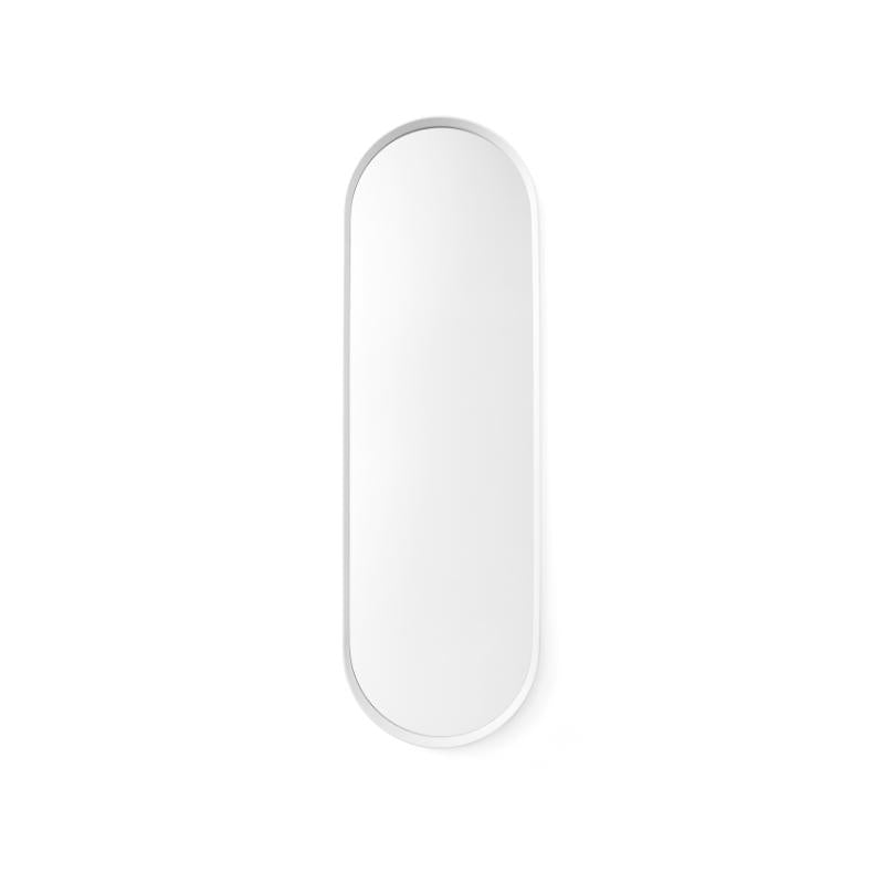 Norm Oval Mirror, White