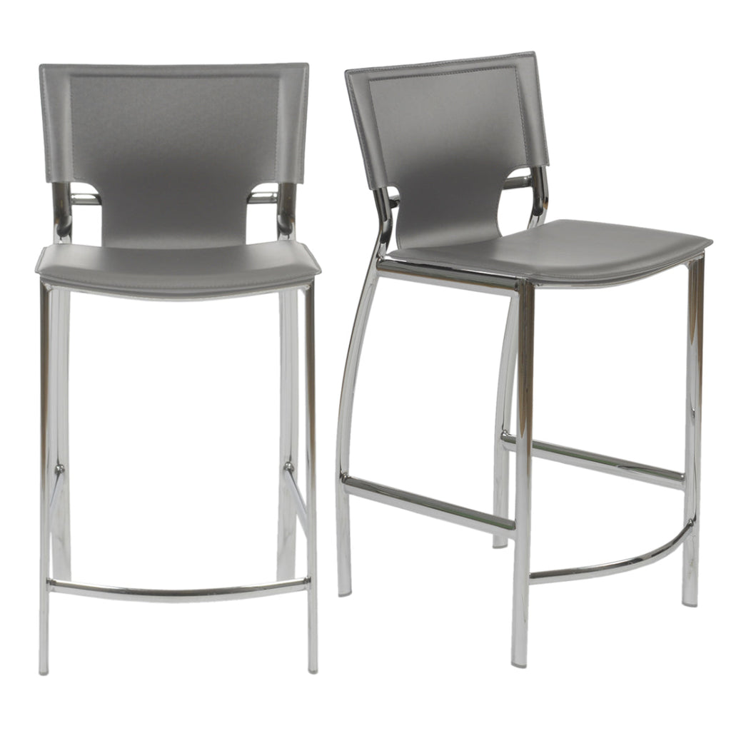 Vinnie Counter Stool - Grey,Set of 2