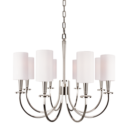 Mason Chandelier 22" - Polished Nickel