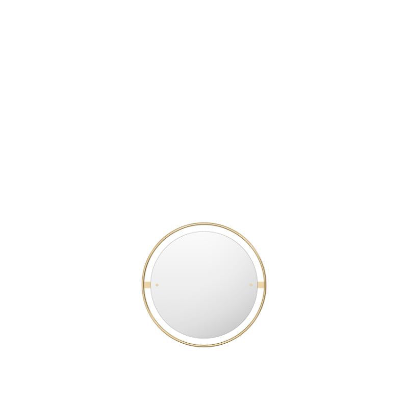 Nimbus Mirror, Round, Polished Brass