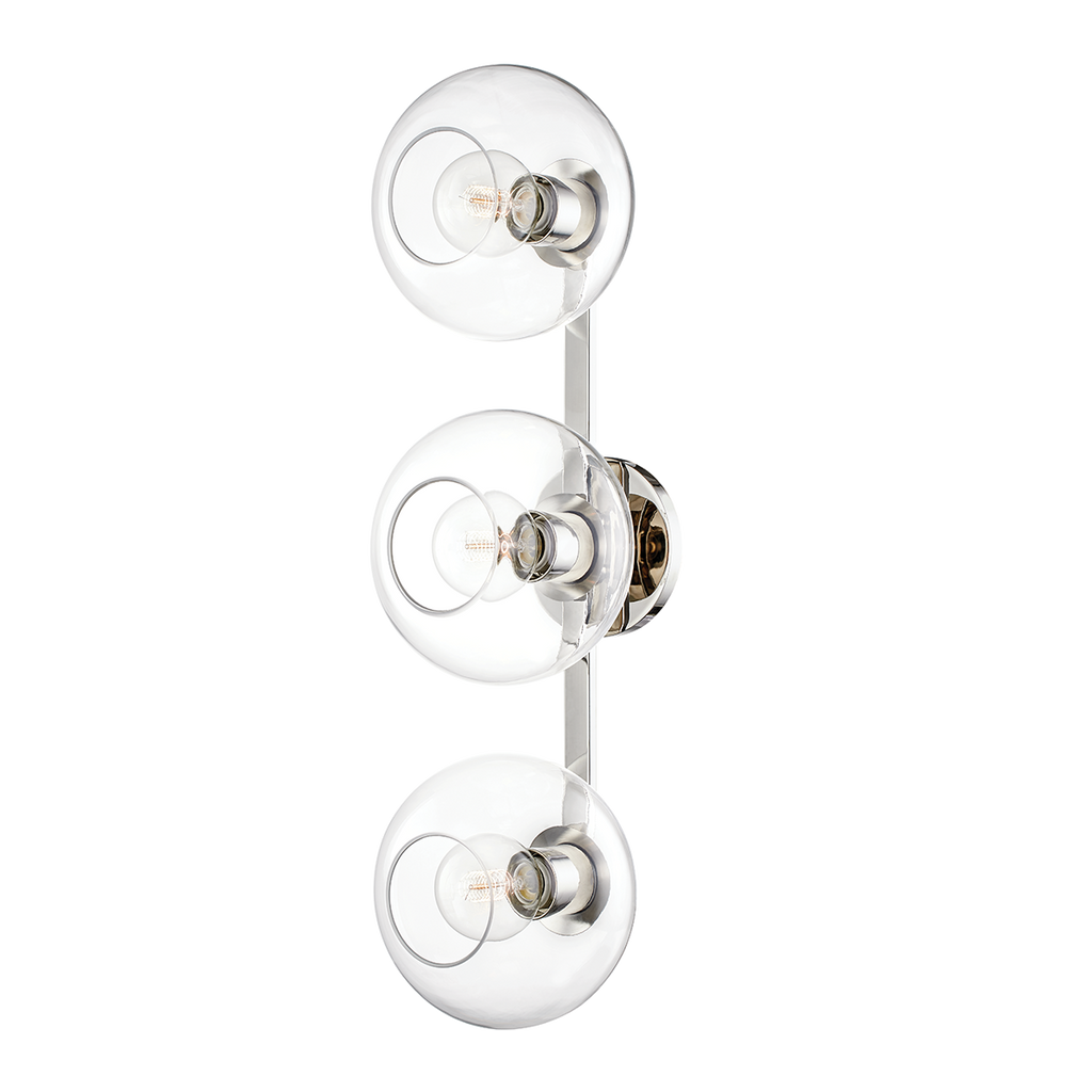 Margot Wall Sconce 28" - Polished Nickel
