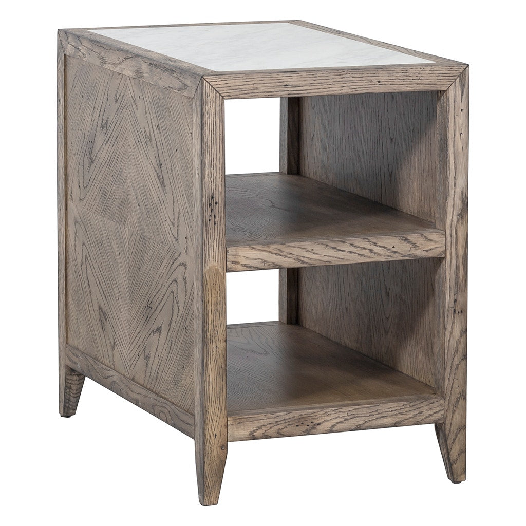 Arcadian Rectangular End Table, Closed Sides