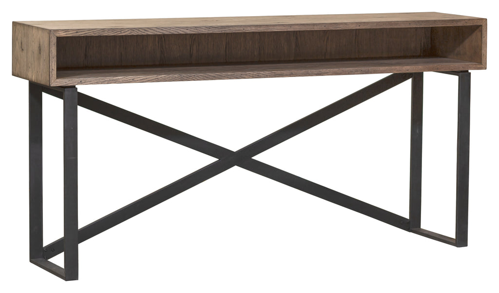 Arcadian Open Storage Console Table