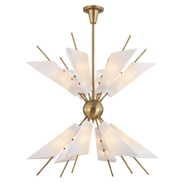 Cooper Chandelier 30" - Aged Brass