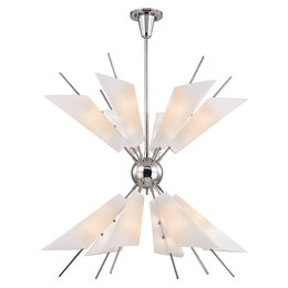 Cooper Chandelier 30" - Polished Nickel