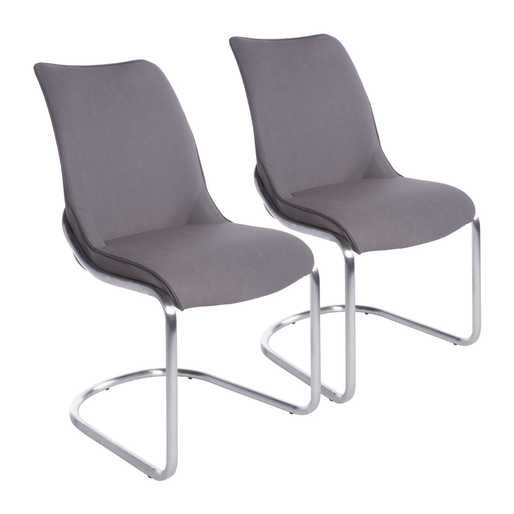 Stephanie Side Chair - Grey,Set of 2