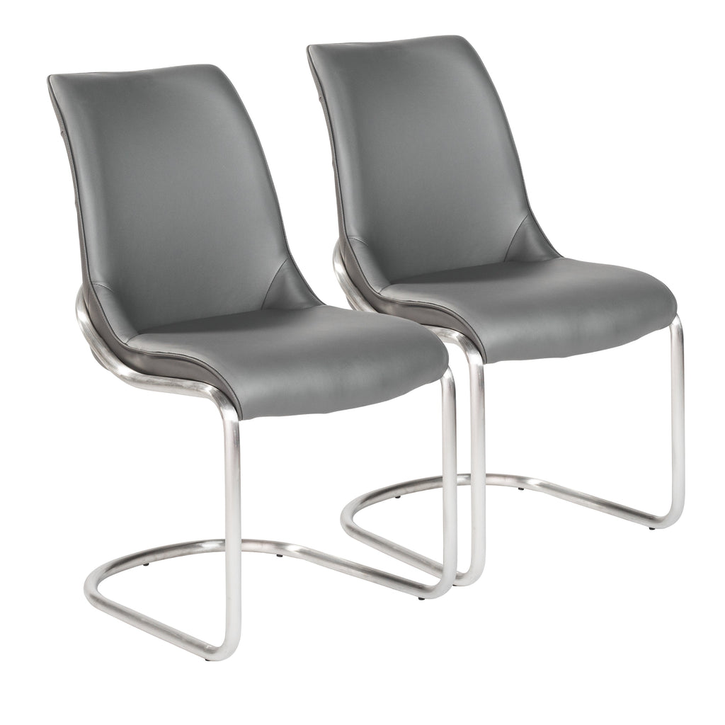 Stephanie Side Chair - Dark Grey,Set of 2