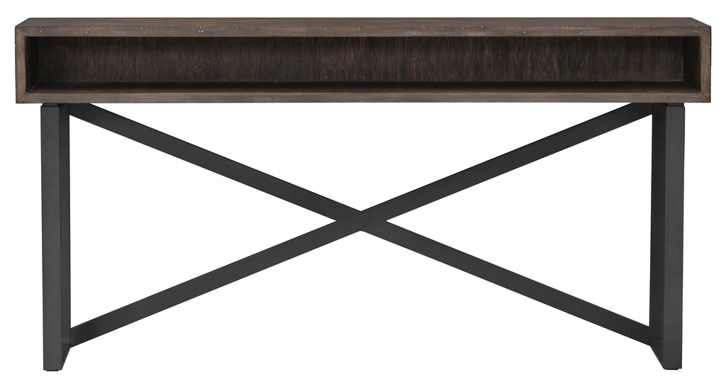 Rustique Open Storage Console Table