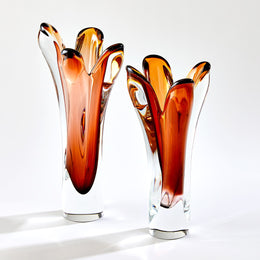 Iris Vase : Iris Vase (Large / Dark Amber)