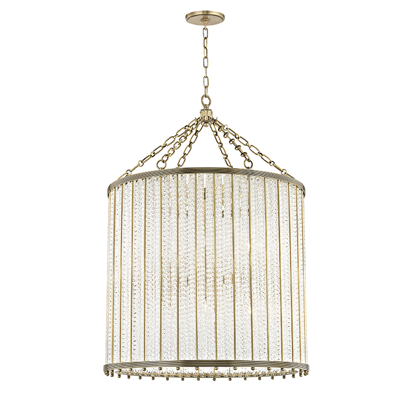 Shelby Pendant 39" - Aged Brass