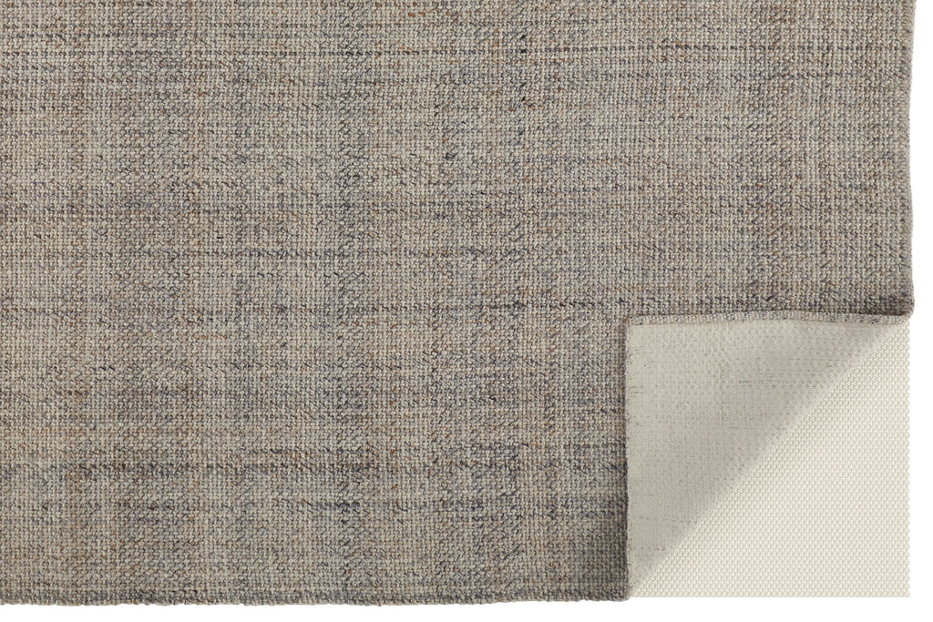 Naples Transitional Solid Ivory Tan Gray Area Rug (9' x 12')