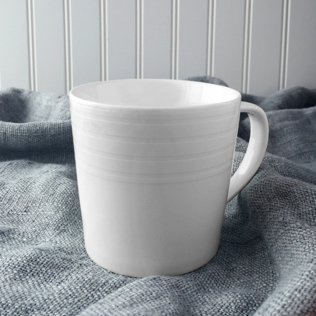 Cambridge Stripe Mug White