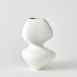 Hushed Vase, Matte White