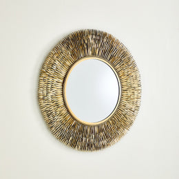 Quill Burst Mirror : Quill Burst Mirror (Brass)