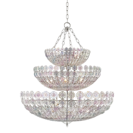 Floral Park Chandelier 41" - Polished Nickel