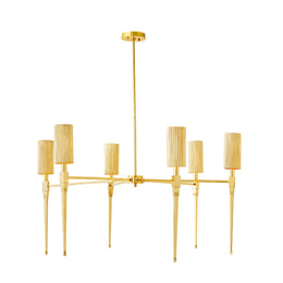 Fluted Chandelier : Fluted Chandelier (Brass)