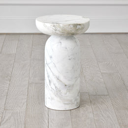 Tumble Accent Table : Tumble Accent Table (Arbescato White Marble)