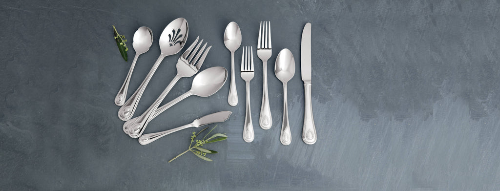 French Perle Flatware 65 Piece Set