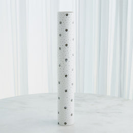 Spotted Tube Vase : Spotted Tube Vase (Large / White with Black Spots)