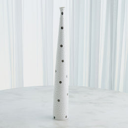 Spotted Tapered Vase : Spotted Tapered Vase (Large / White with Black Spots)