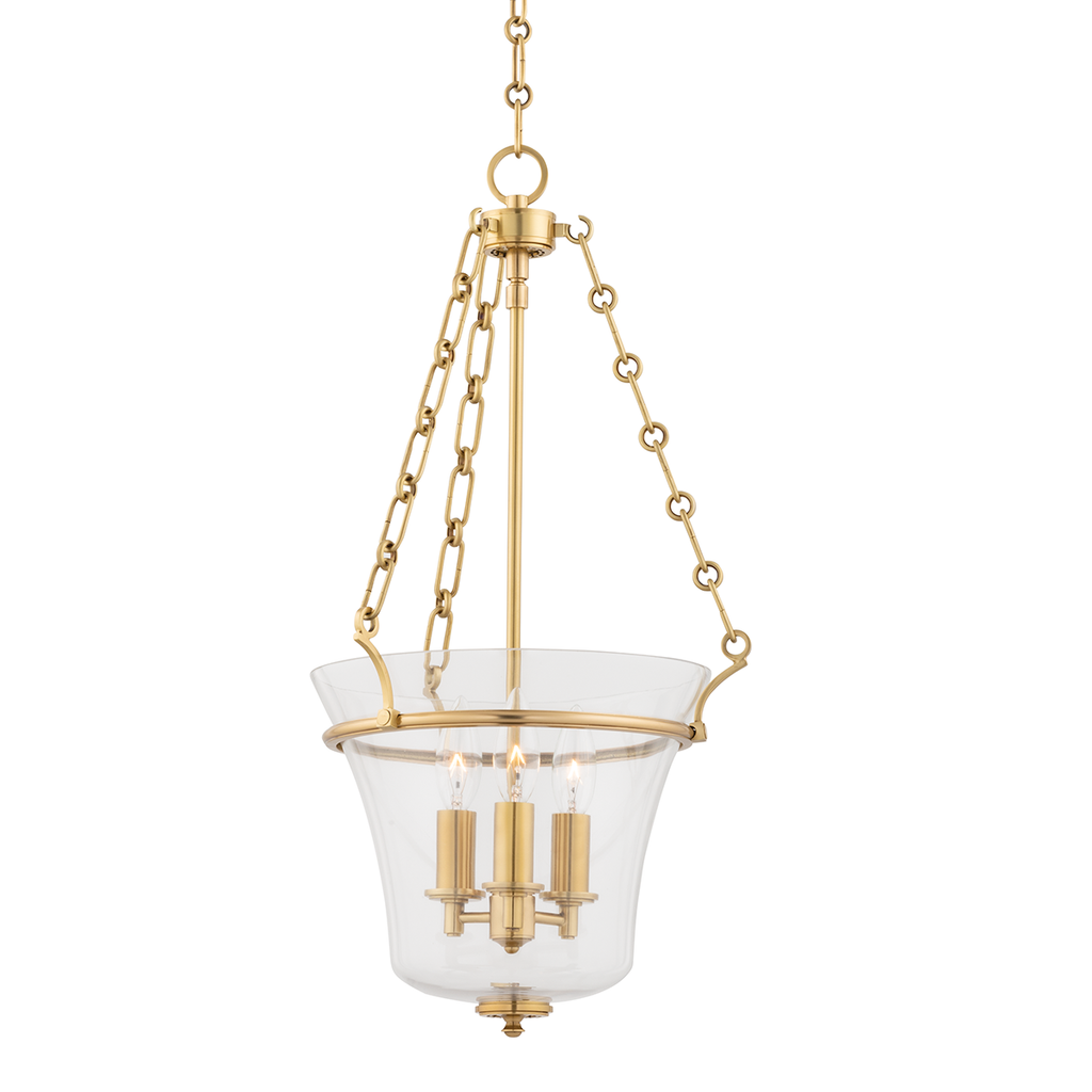 Eaton Pendant - Aged Brass