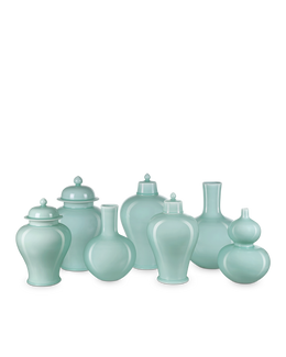 Celadon Double Gourd Green Vase