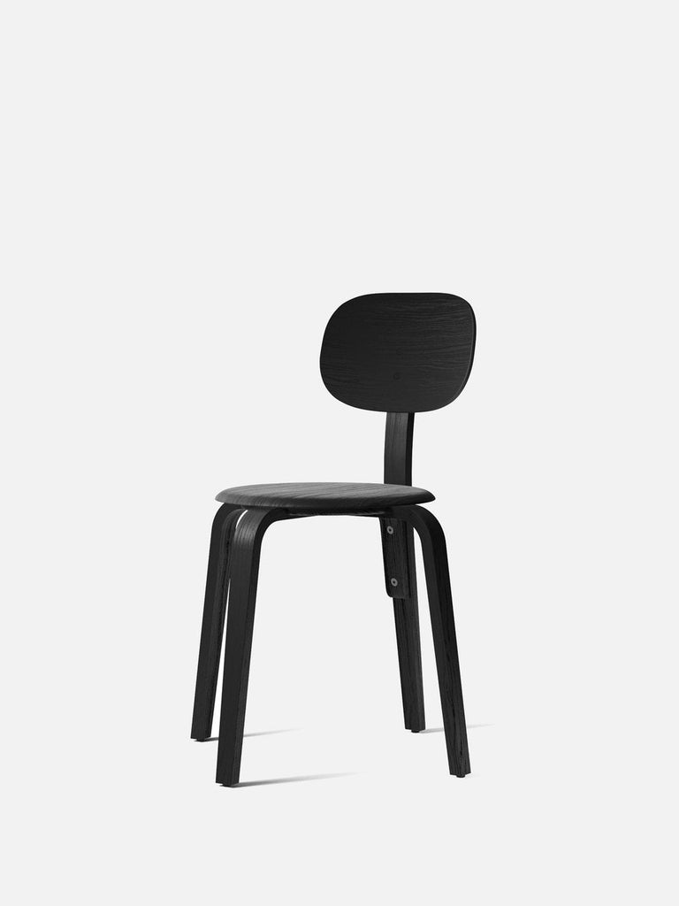 Afteroom Wooden Dining Chair - Black Non-Upholstered