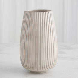 Vertical Ribbed Vase : Vertical Ribbed Vase (Large)