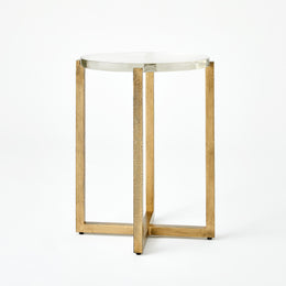 Ice Block Table : Ice Block Table (Antique Gold / Oval)