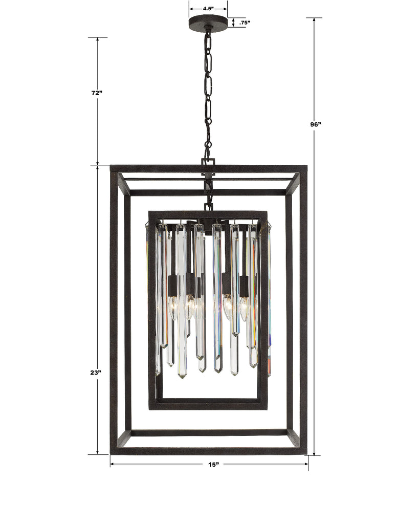 Hollis 6 Light Lantern Chandelier