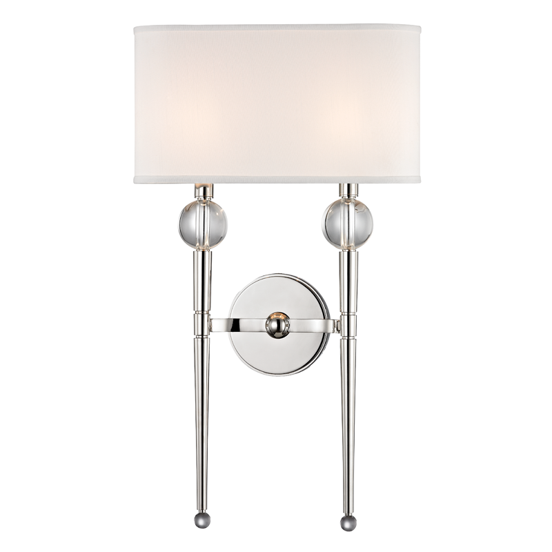 Rockland Wall Sconce 22" - Polished Nickel