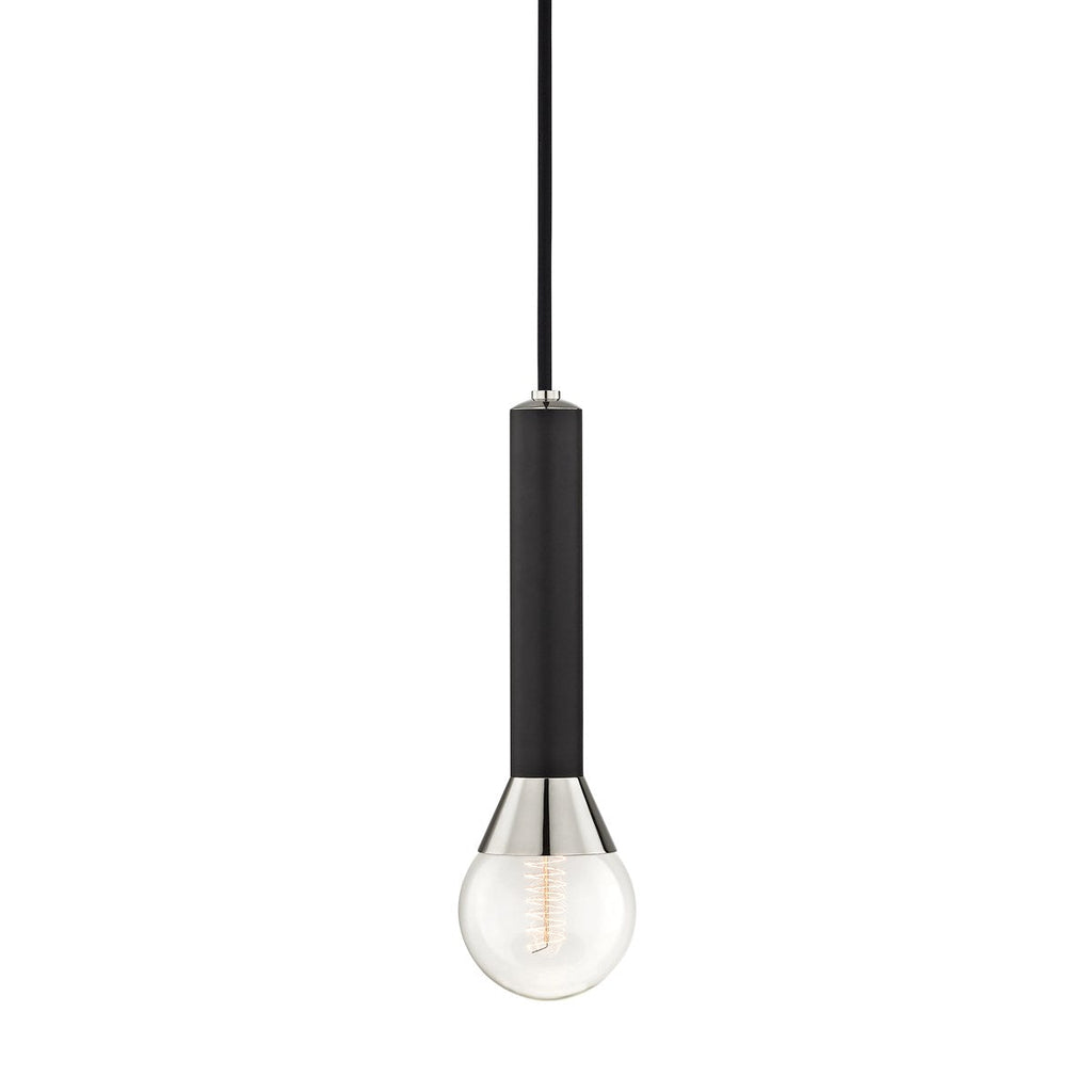 Via Pendant - Polished Nickel/Dusk Black