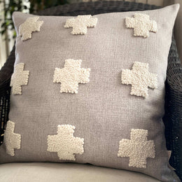 Punch Needle Naturals Pillow Crosses