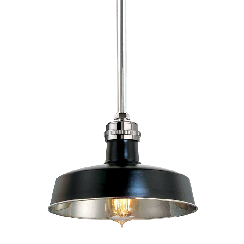 Hudson Falls Pendant - Black Polished Nickel