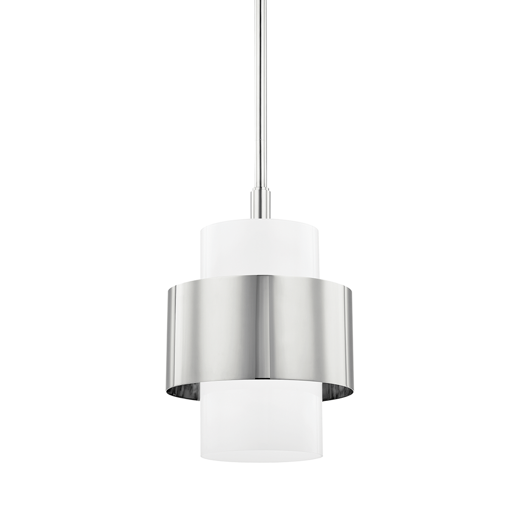 Corinth Pendant 13" - Polished Nickel