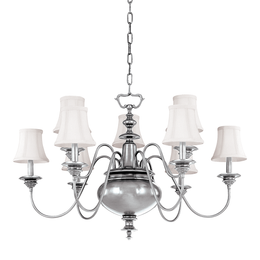 Yorktown Chandelier 36" - Polished Nickel