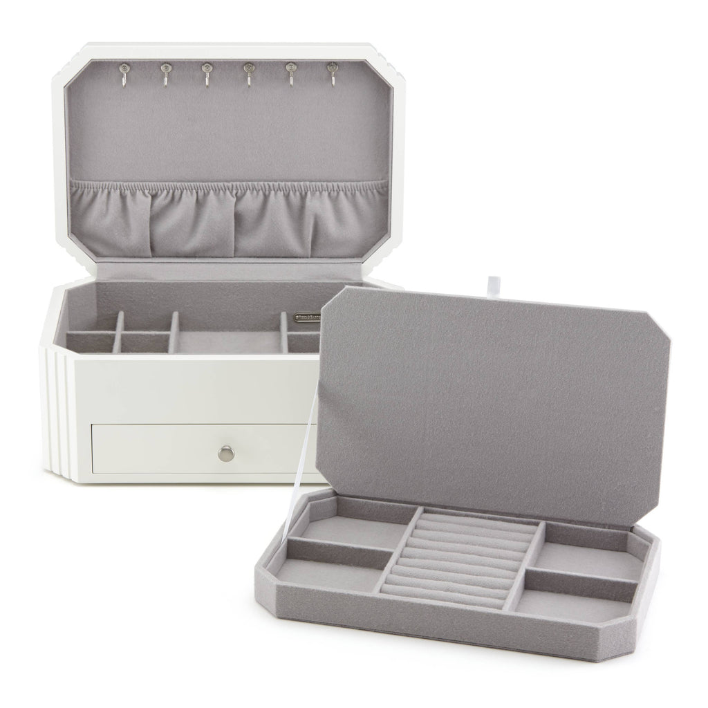 Lea White Jewelry Box