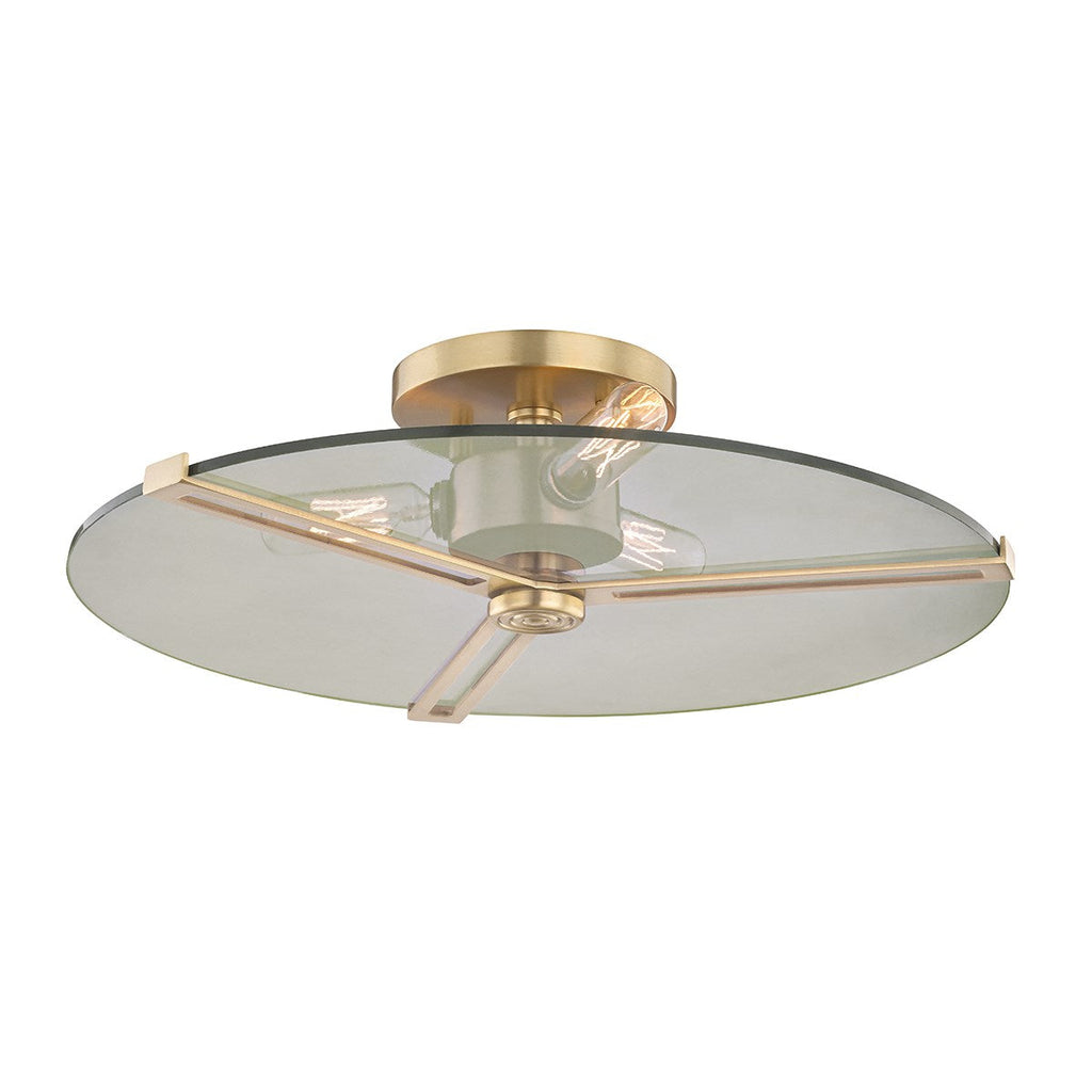 Boni Flush Mount - Aged Brass