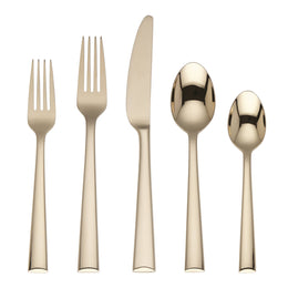 Colebrook Flatware Champagne 5 Piece Place Setting