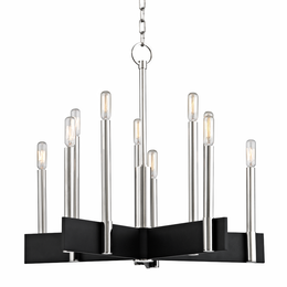 Abrams Chandelier 22" - Polished Nickel