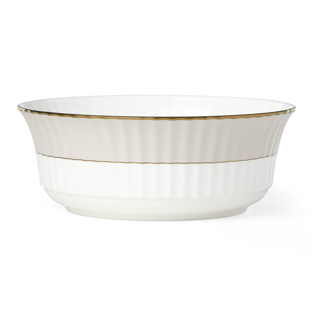 Pleated Colors Grey Serving Bowl