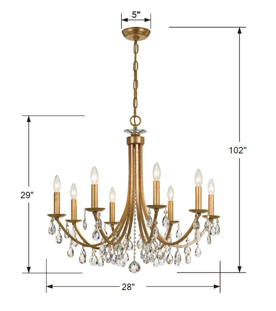 Bridgehampton 8 Light Chandelier