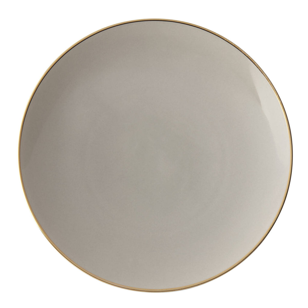 Trianna Taupe Coupe Salad Plate 9"