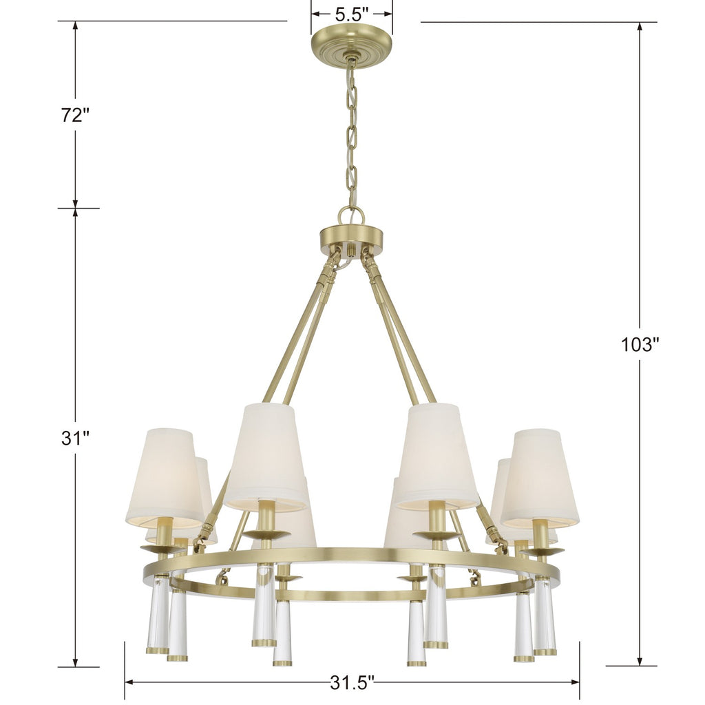 Baxter 8 Light Chandelier