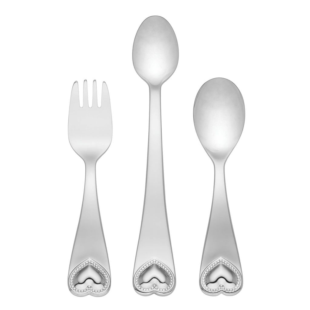 Precious Heart 3 Piece Flatware Set