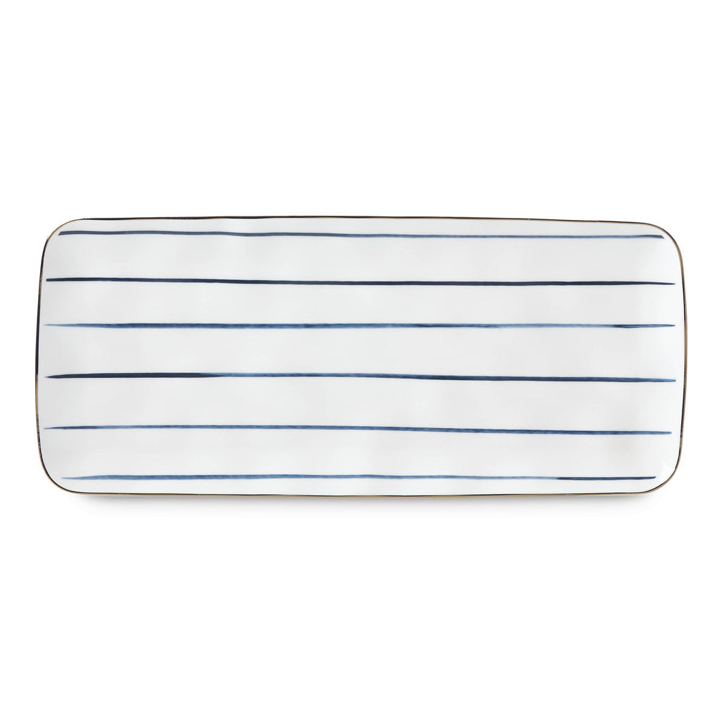 Blue Bay Stripe Hors d'Oeuvre Tray