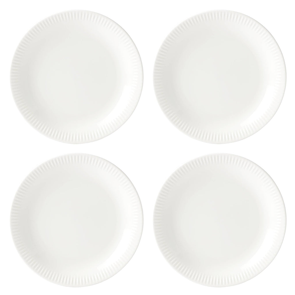 Profile Accent Plate White Set of 4