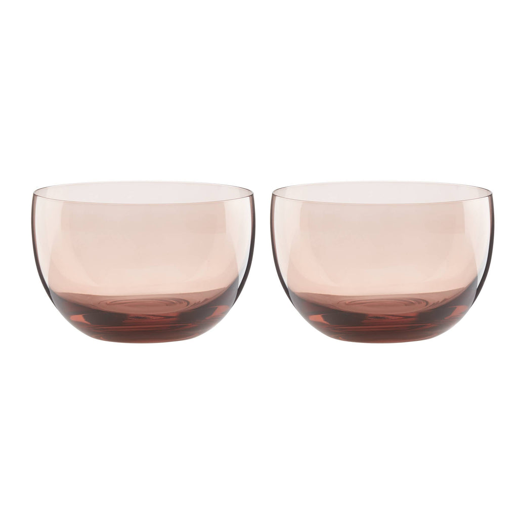 Sprig & Vine Glass Dip Bowl Blush Set of 2